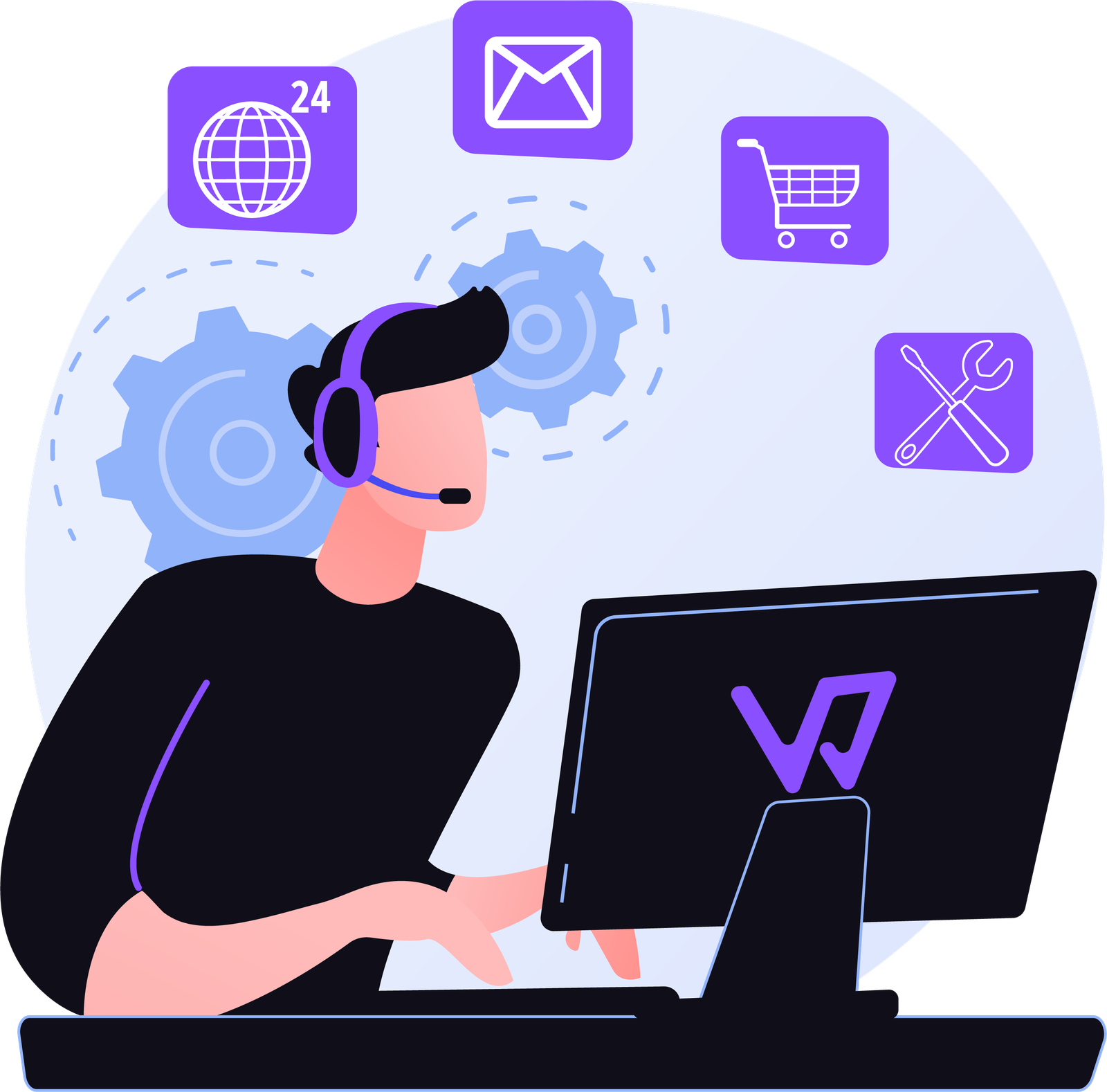 Contact Form Illustration